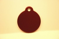 Cat Tag medal red 27 mm