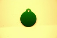 Cat Tag medal green 27 mm