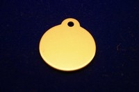 Cat Tag medal gold 27 mm