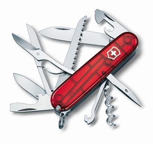 Victorinox Huntsman rot Transfluent 91 mm