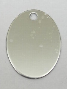 Kettinghanger ovale vorm dun rvs medium
