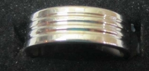 Stainless unisex ring.