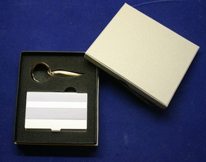 Cardbox met sleutelhanger