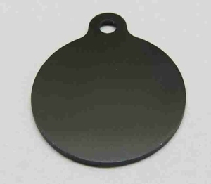 Cat Tag medal black 27 mm