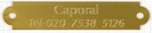Gravurplatte gold
