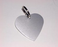 Dog ID tag Heart