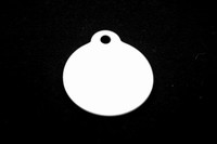 Pet ID tag Medaille rond zilverkleur