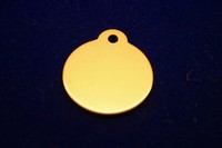 Dog ID tag medal gold colour
