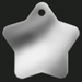 Hundemarke star silber