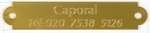 Gravurplatte gold