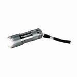 Pocket torch 9 LED gun metal